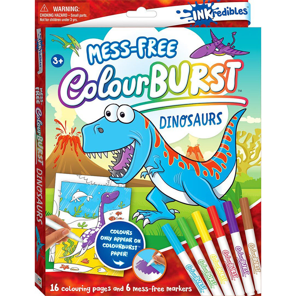 Inkredibles Colour Burst Dinosaurs Colouring Activity Kit 3y+