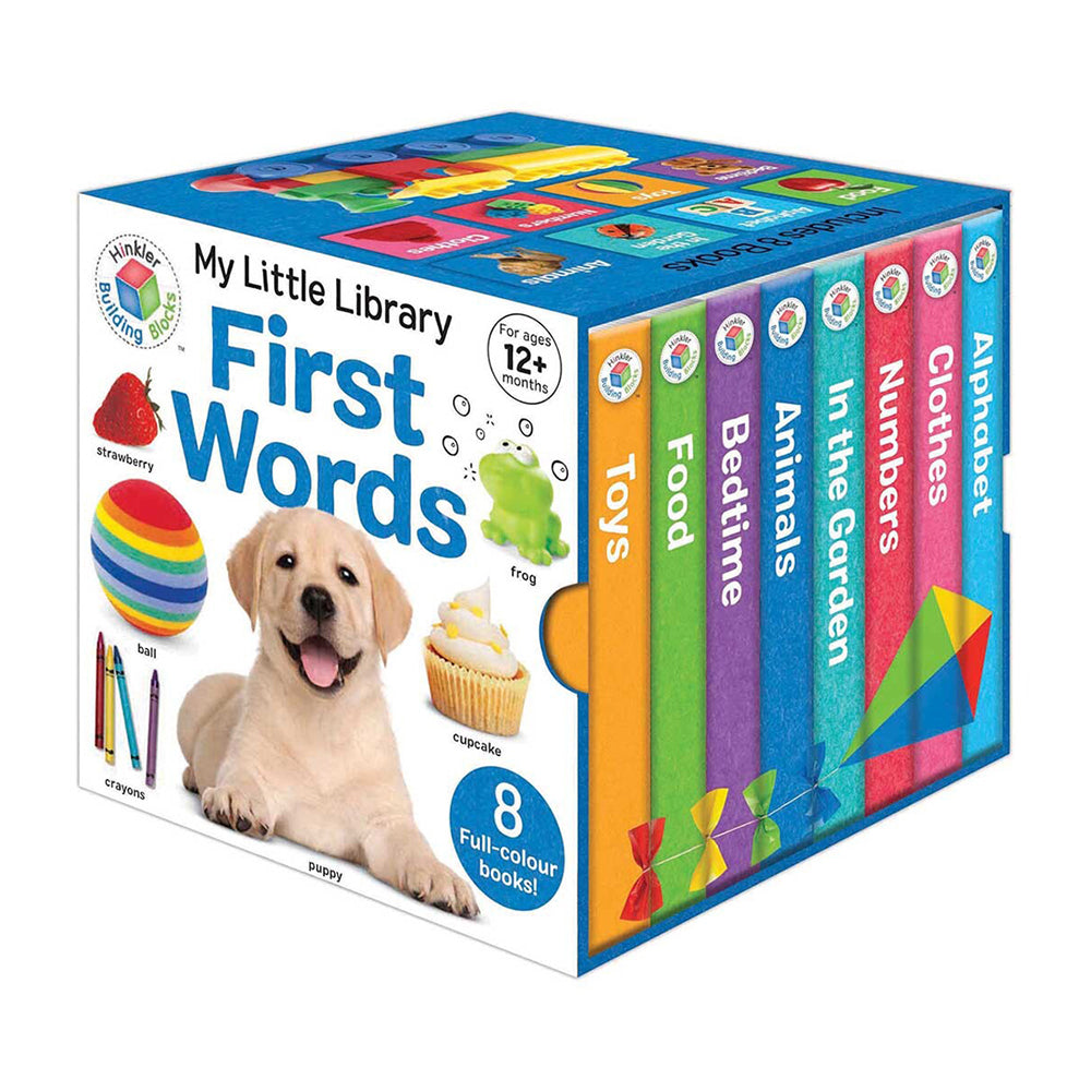 Hinkler Building Blocks My Little Library First Words Book Set 12m+