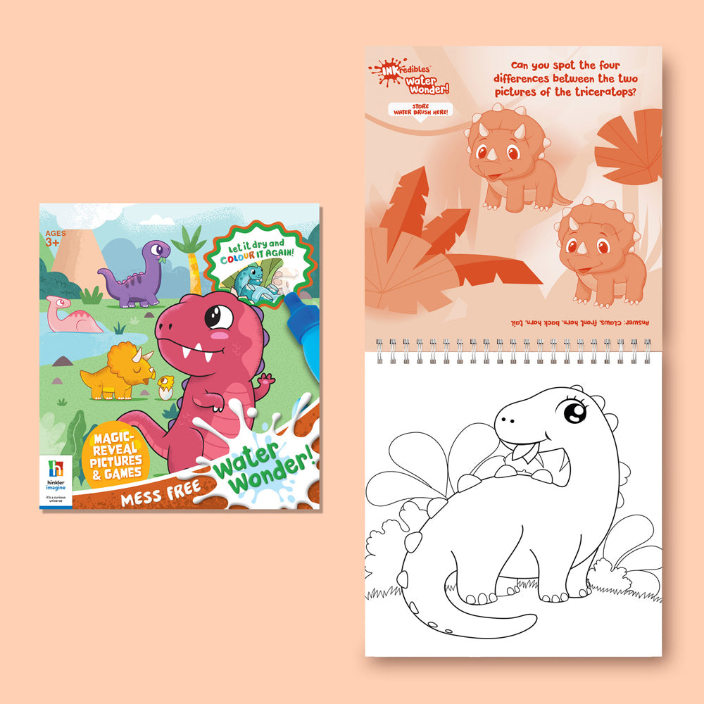 Inkredibles Roarsome Dinosaurs Water Wonder Colouring Kids Kit 3y+
