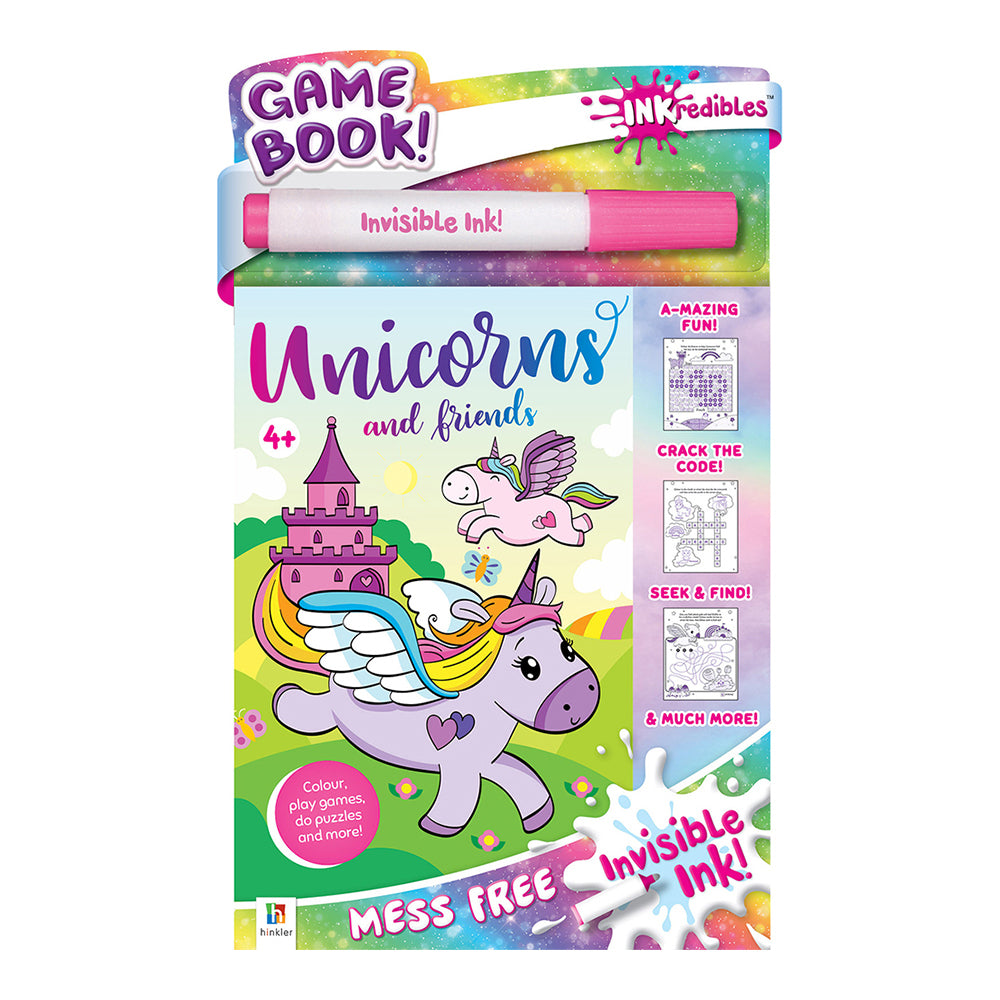 Inkredibles: Invisible Ink Unicorns and Friends Activity Kit 4y+