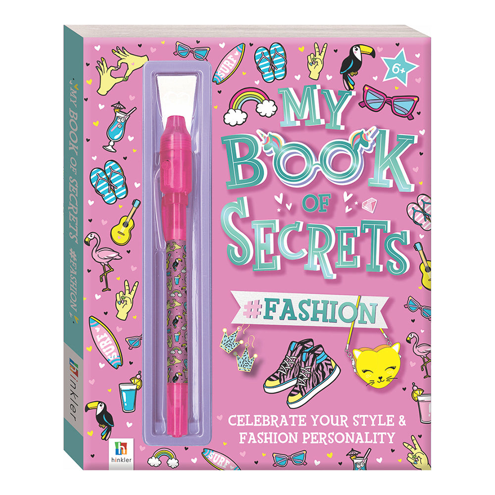 Hinkler Fashion My Book Of Secrets Creative Journal Kids 7-14y
