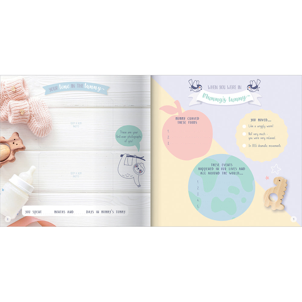 Paper Journey My Baby Record Book For Baby's Memories And Milestones