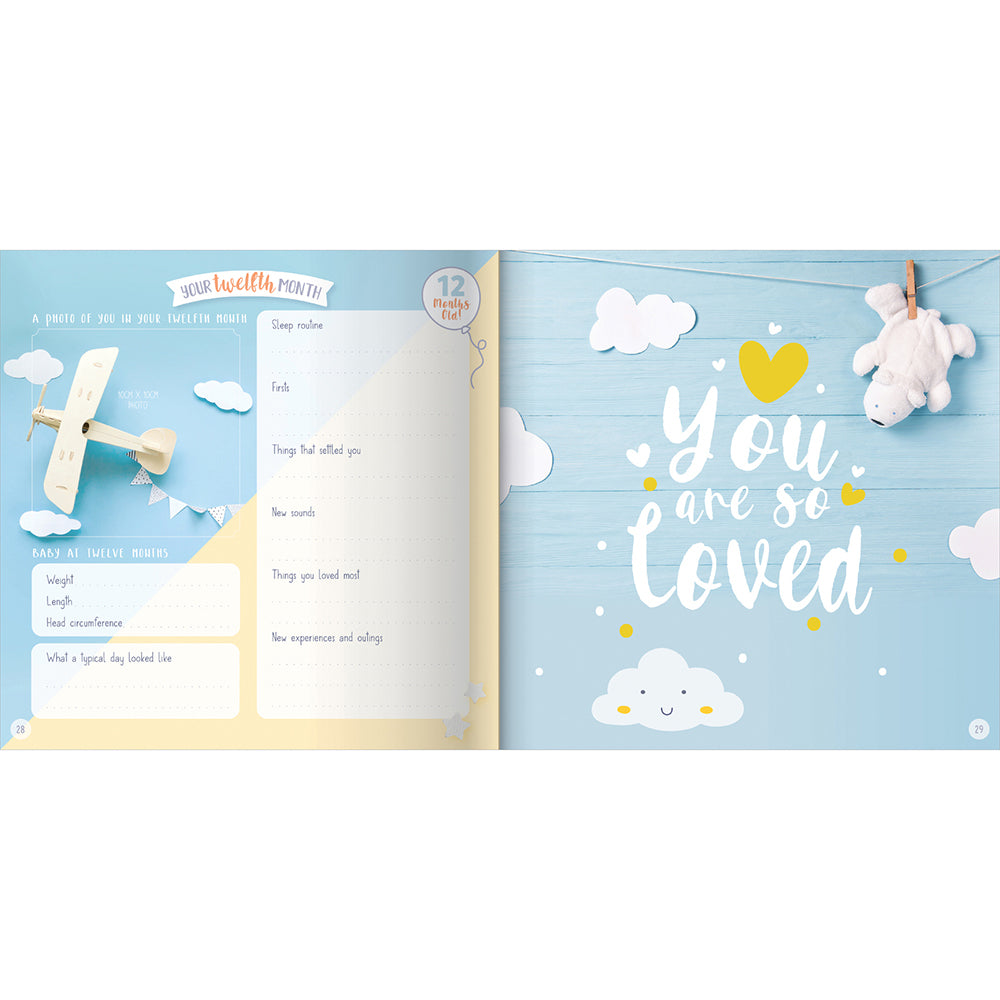 Paper Journey My Baby Record Book For Baby's Memories And Milestones
