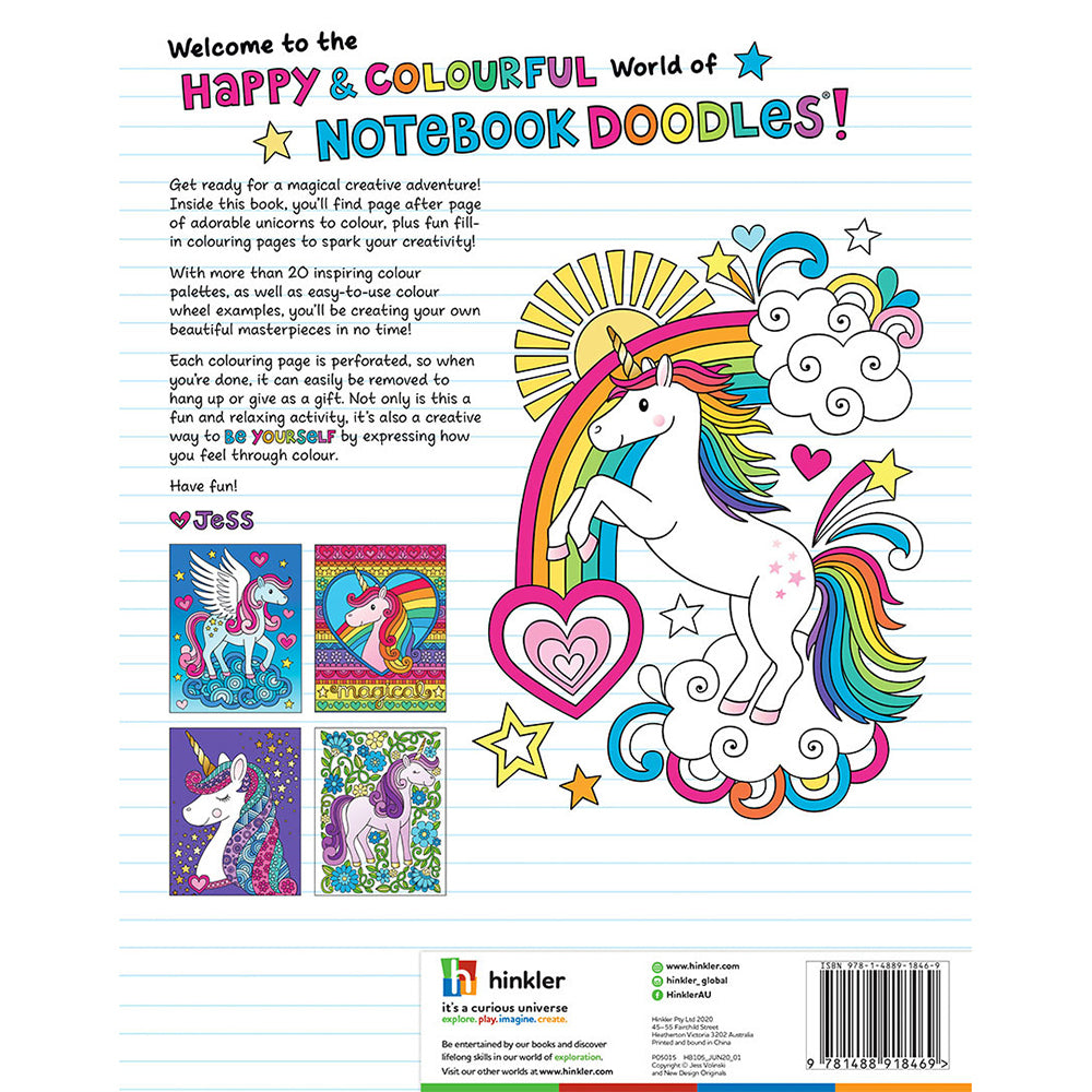 Kaleidoscope Notebook Doodles: Unicorns Kids Activity Book 6y+