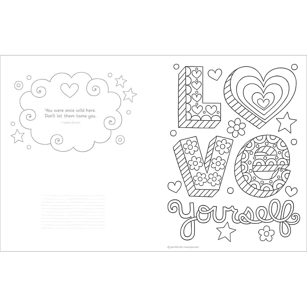 Kaleidoscope Notebook Doodles: Girl Power Childrens Book 6y+
