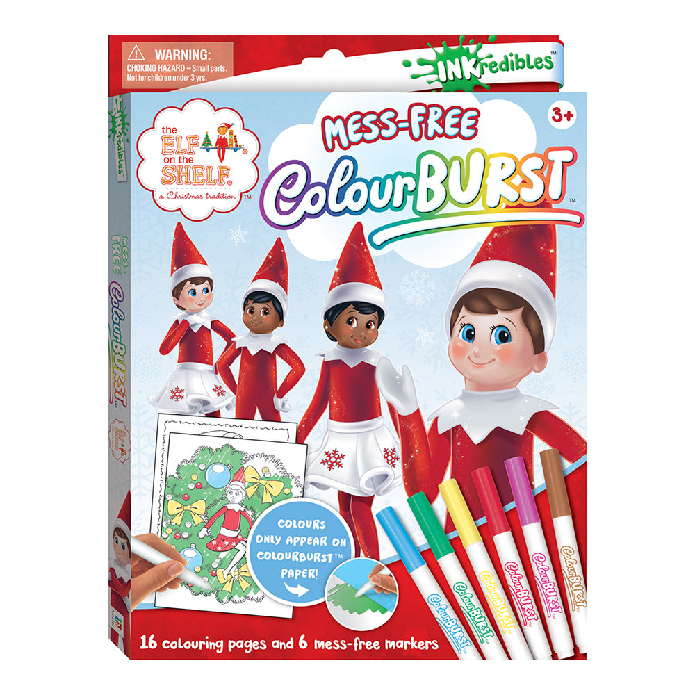 Inkredibles: Elf On the Shelf Colour Burst Colouring Activity Kit 3y+