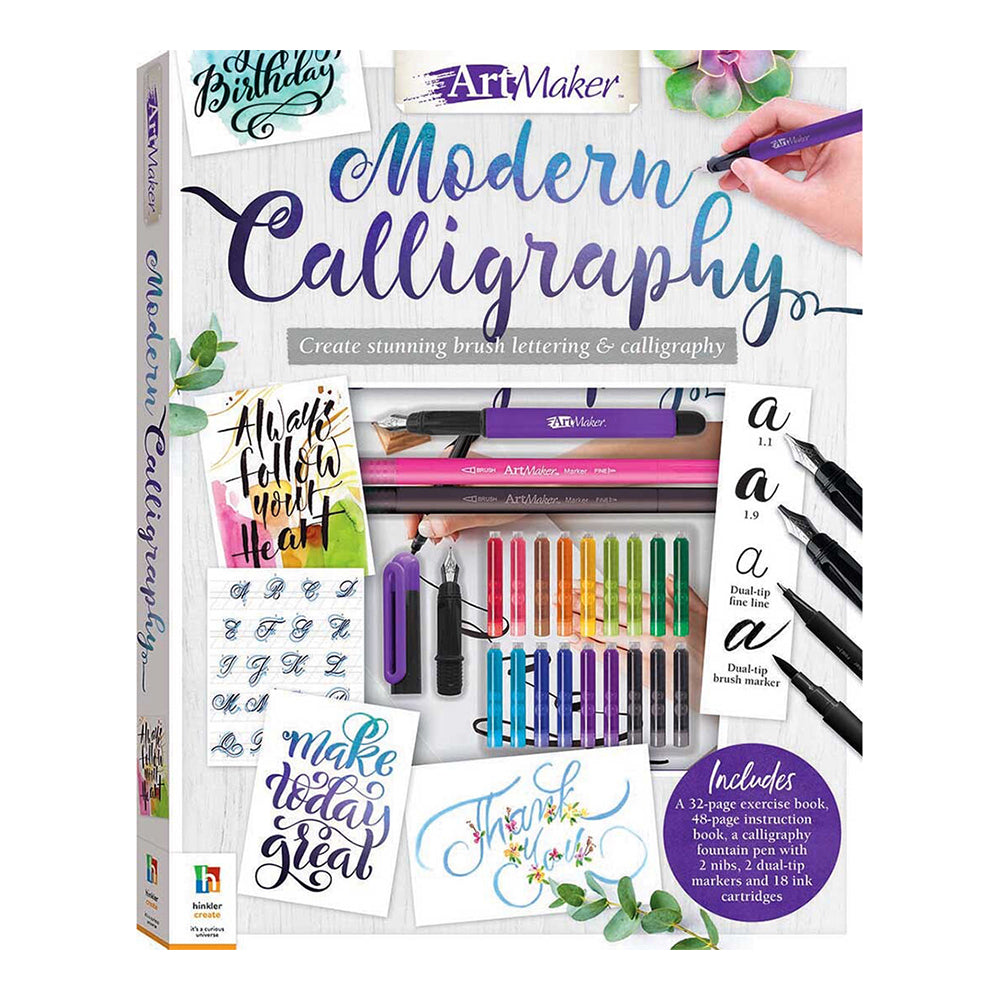 Art Maker Modern Calligraphy Book/Pen/Marker/Ink Kit
