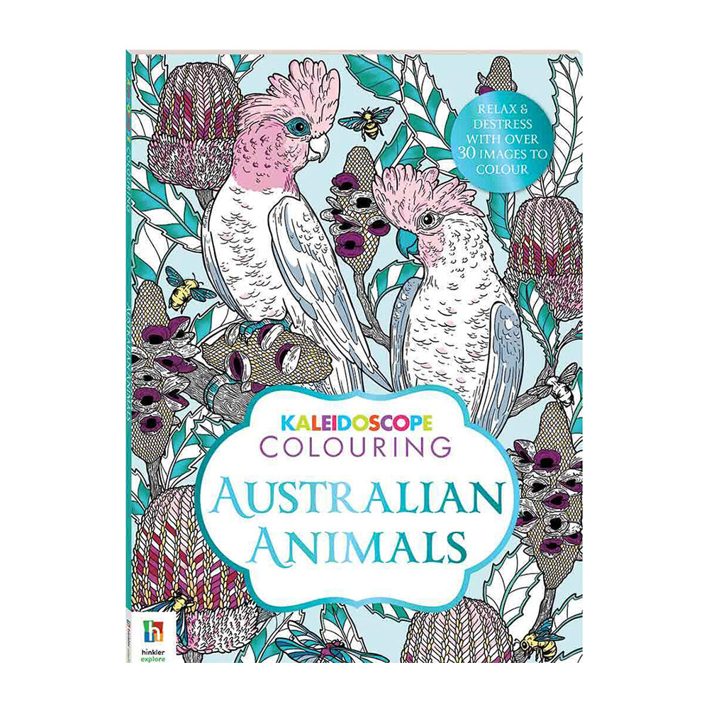 Kaleidoscope Colouring: Australian Animals Adult Colouring Book 12y+