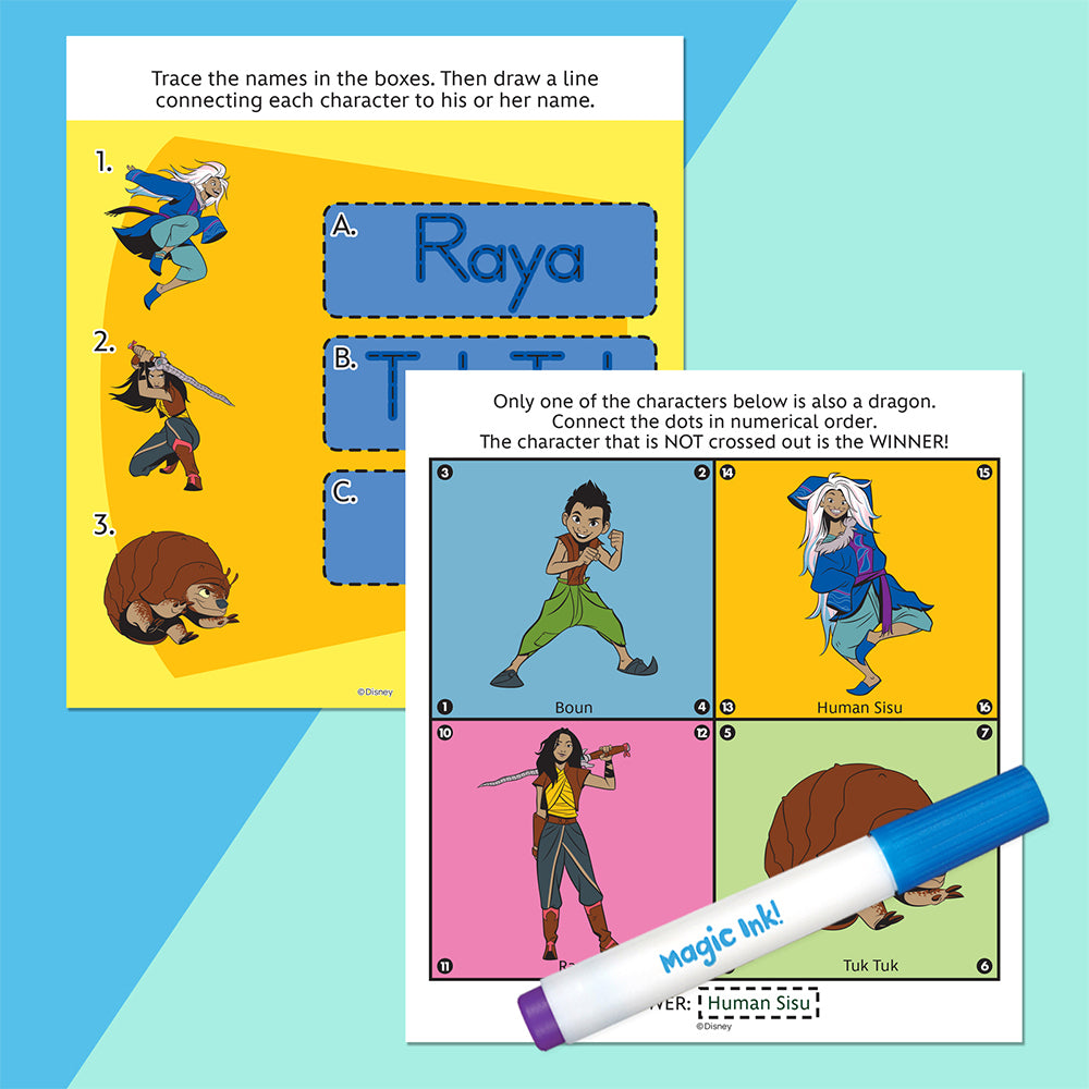 Inkredibles Disney Raya & the Last Dragon Magic Ink Activity Kit 3y+