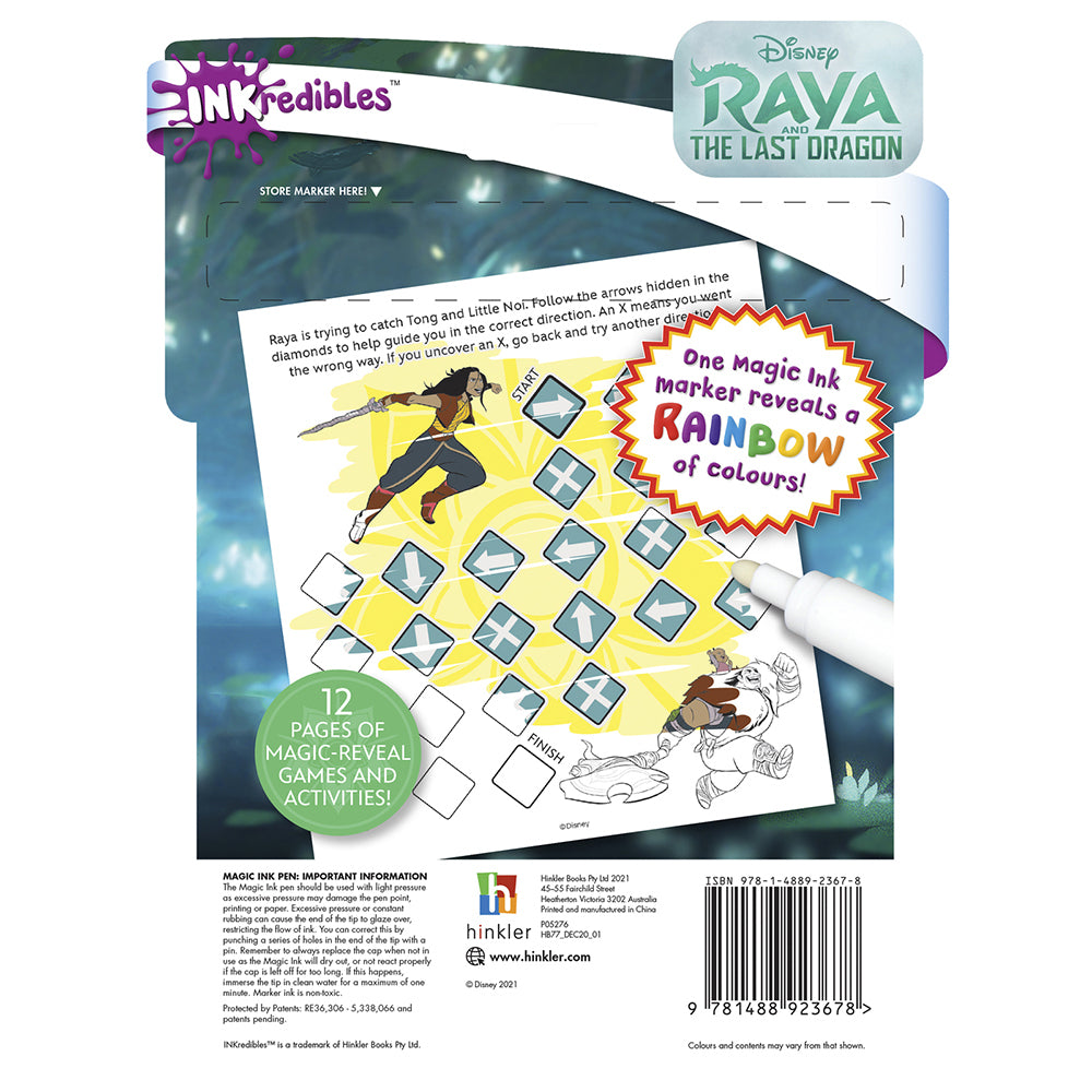 Inkredibles Disney Raya & the Last Dragon Magic Ink Activity Kit 3y+