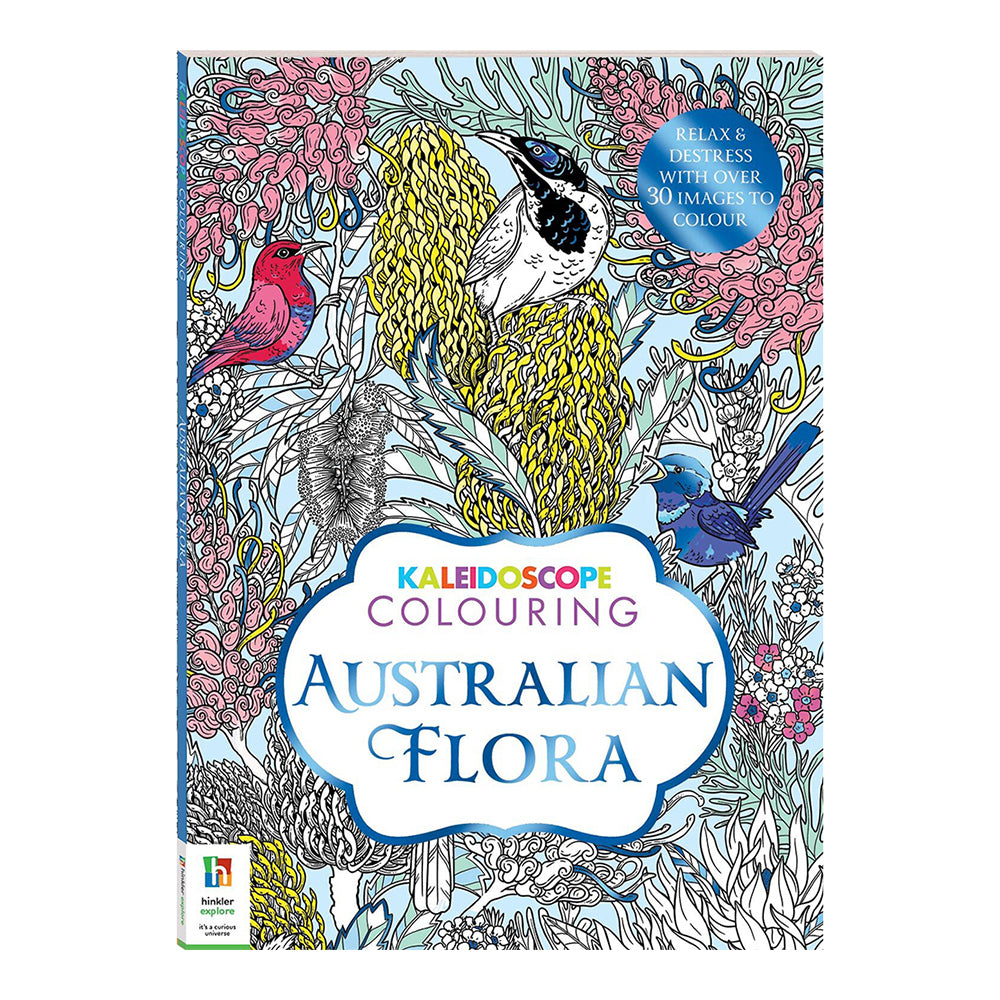 Kaleidoscope Colouring: Australian Flora Adult Colouring Book 12y+