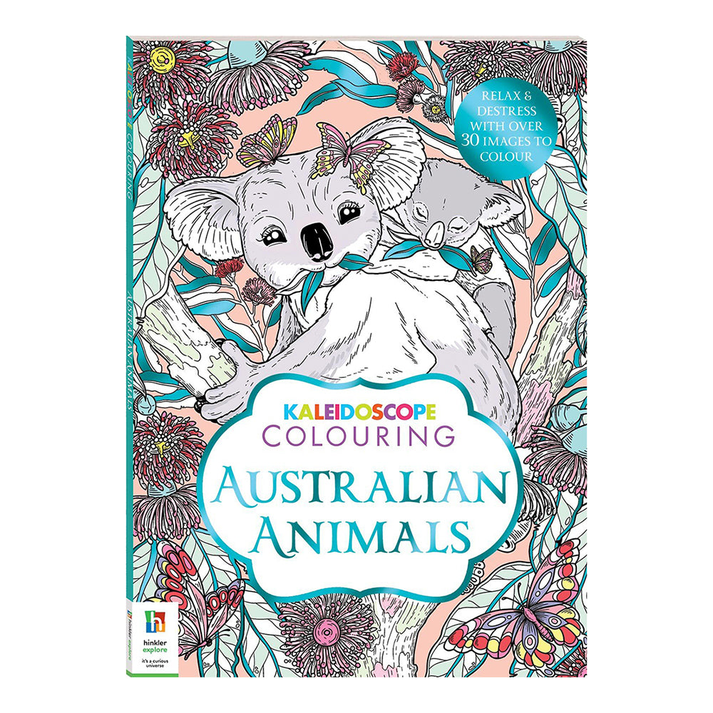 Kaleidoscope Colouring: Australian Animals Adult Colouring Book 12y+