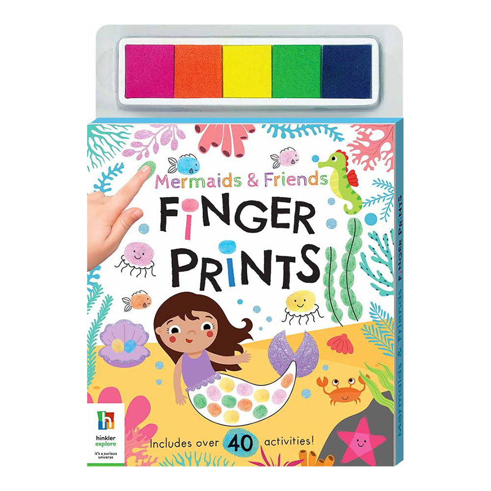 Kaleidoscope Mermaids & Friends Finger Prints Childrens Book 3y+