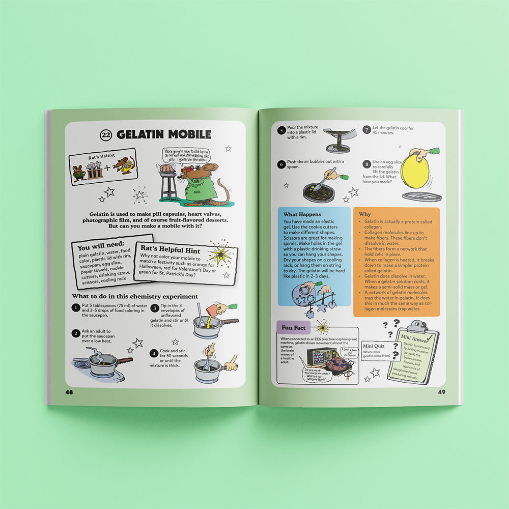 Wonderfull01 Cool Science Experiments Kids Entertainment Book 5y+