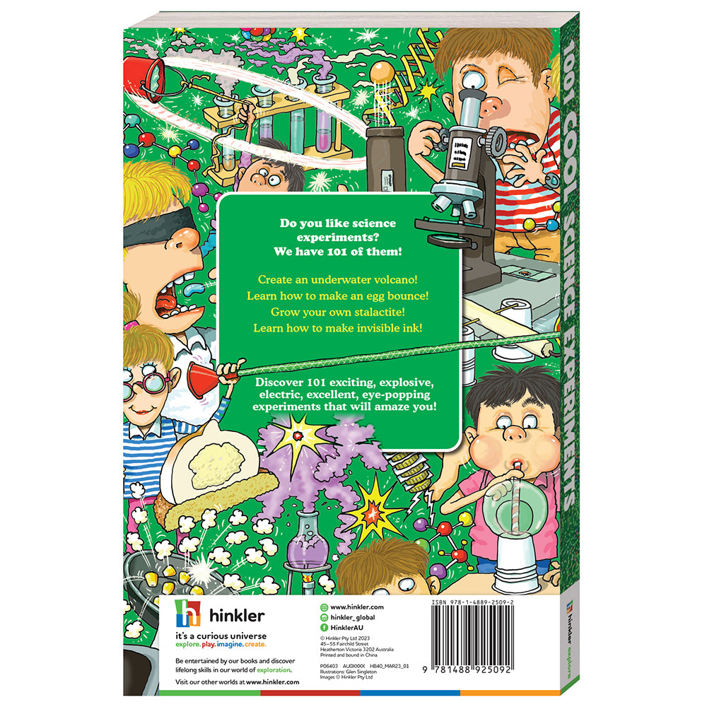 Wonderfull01 Cool Science Experiments Kids Entertainment Book 5y+