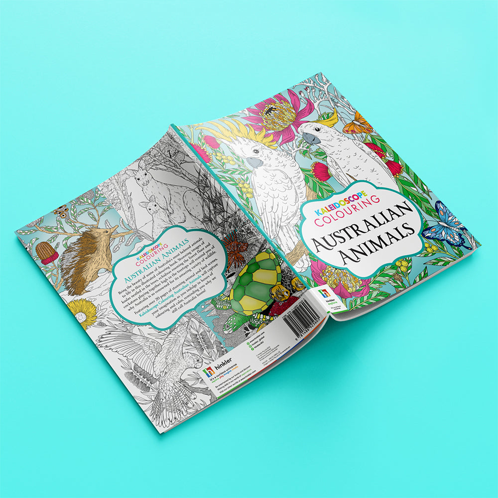 Kaleidoscope Colouring: Australian Animals Adult Colouring Book 12y+
