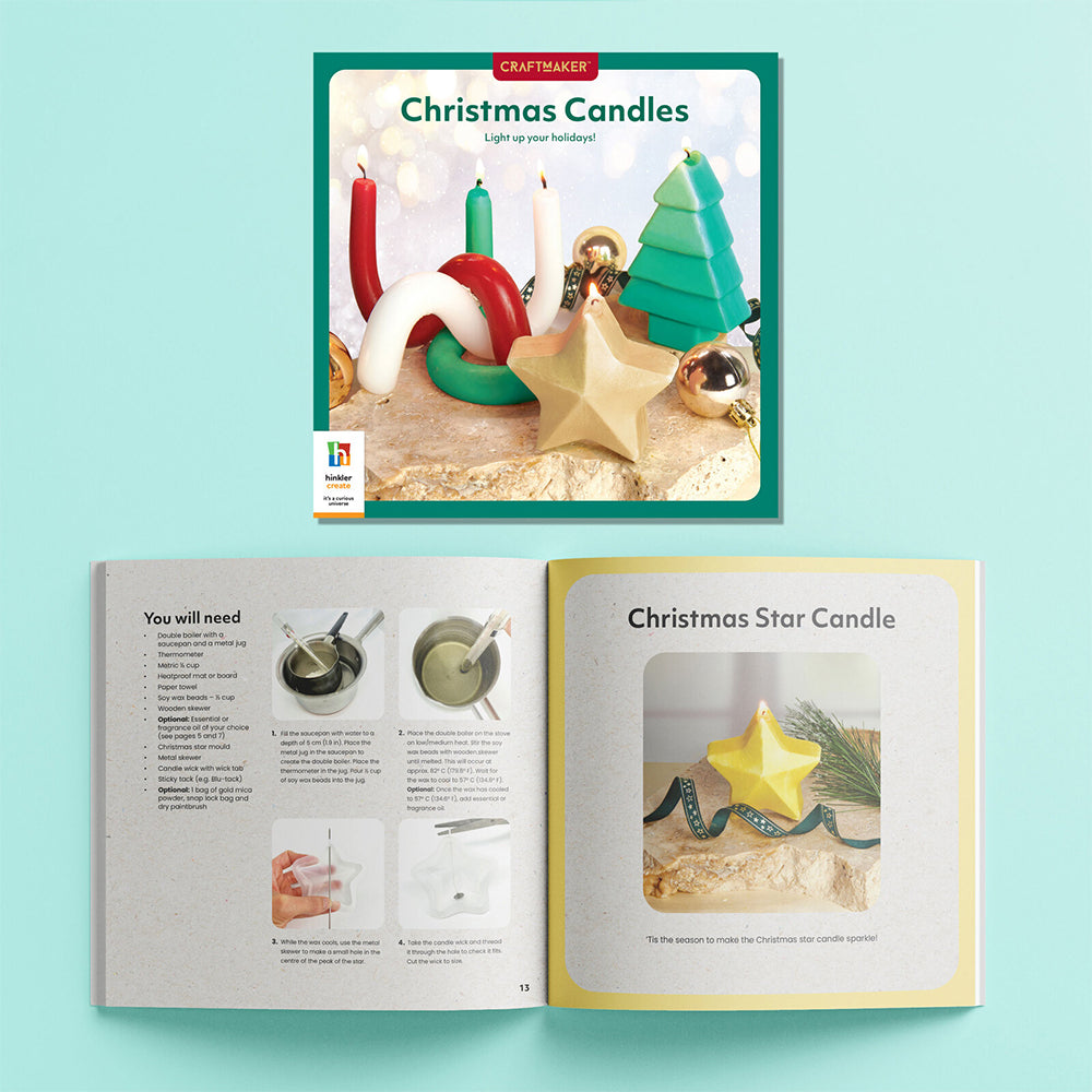 Craft Maker Christmas Candles Kit Classic Art/Craft Sctivity Set