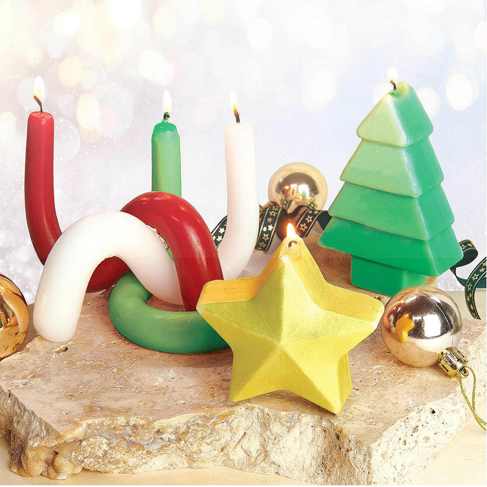 Craft Maker Christmas Candles Kit Classic Art/Craft Sctivity Set