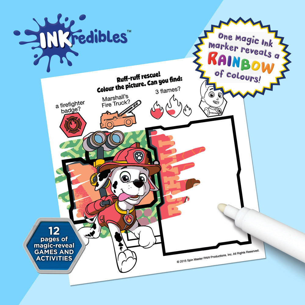 Inkredibles Kids Activity Kit Paw Patrol 3y+ w/Markers/Stickers
