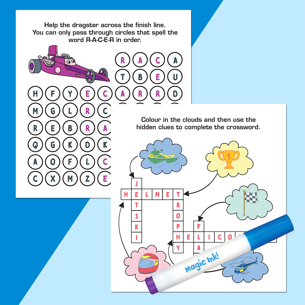 Inkredibles: Super Racers Magic Ink Colouring Activity Kit 3y+