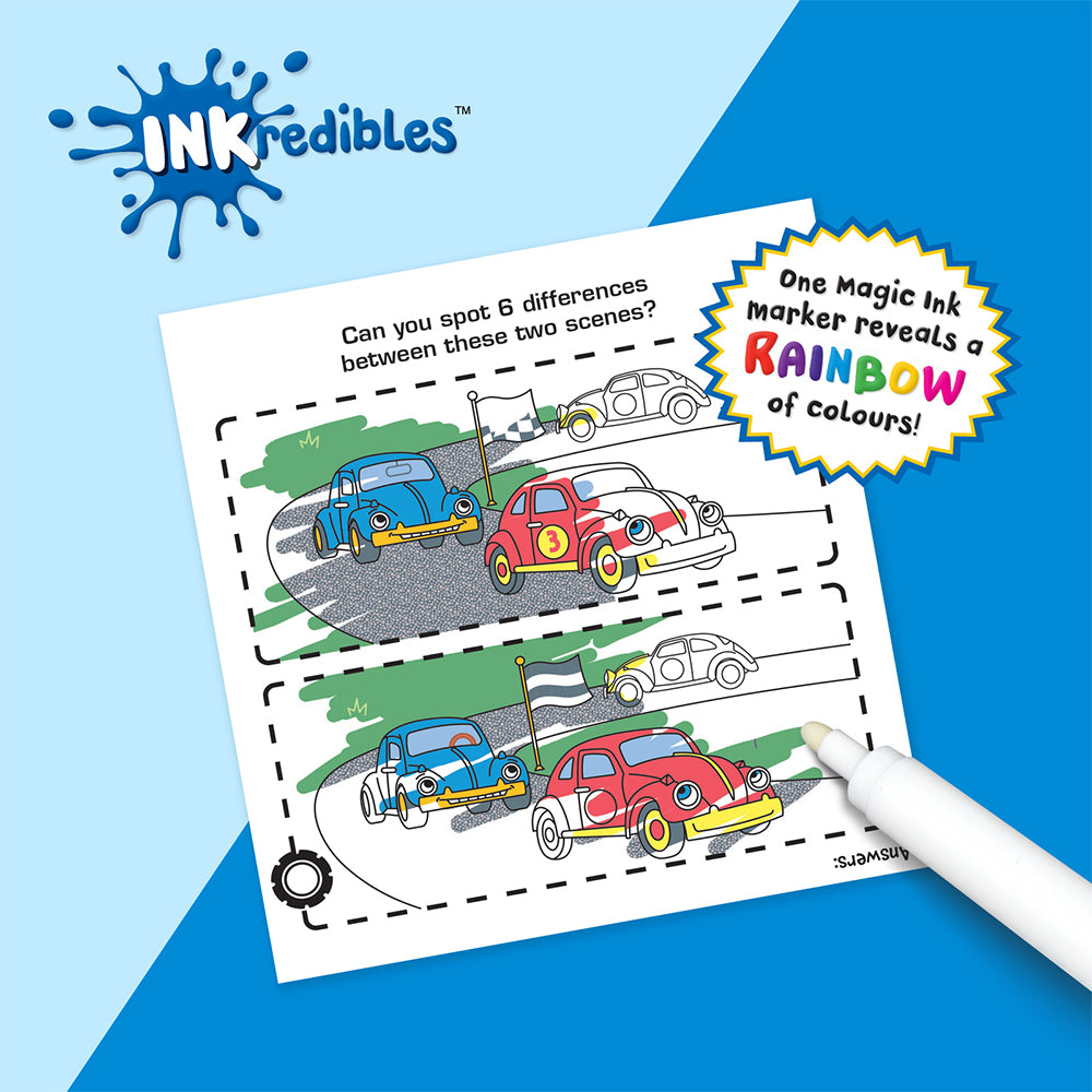 Inkredibles: Super Racers Magic Ink Colouring Activity Kit 3y+