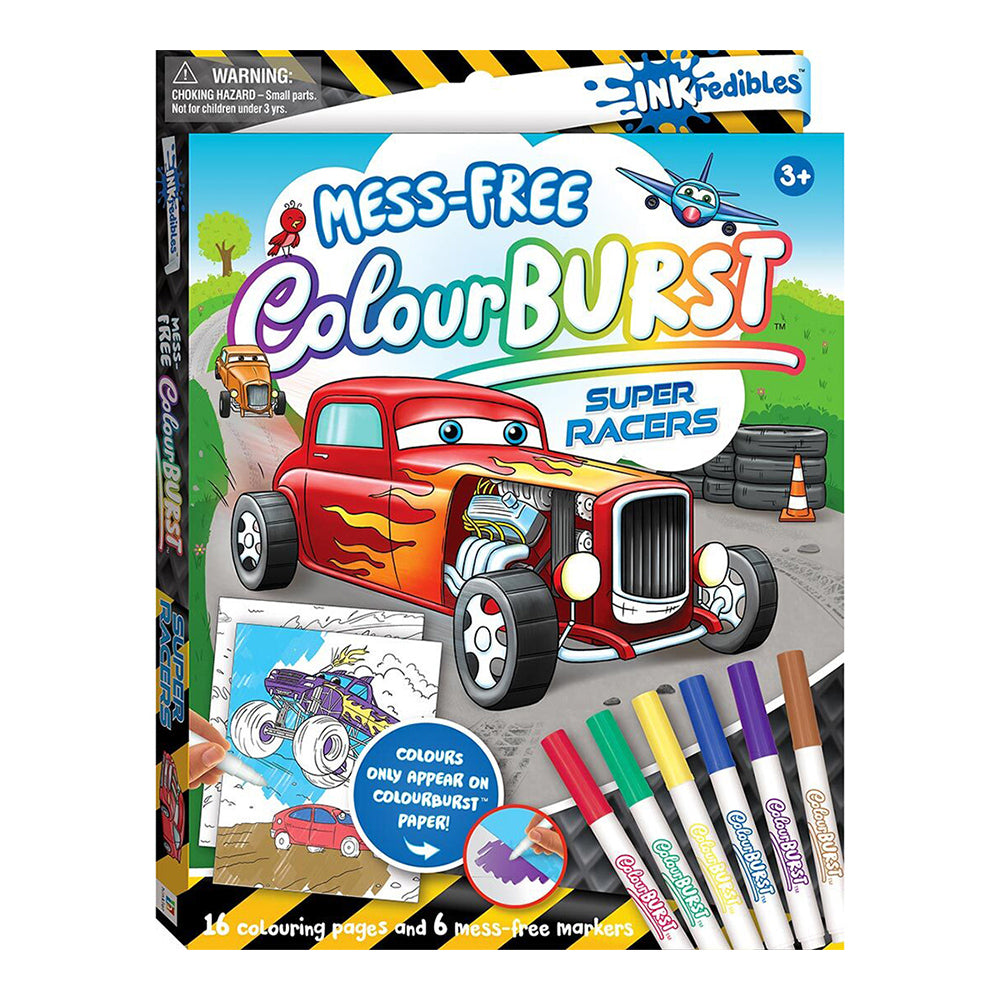 Inkredibles: Super Racers Colour Burst Colouring Activity Kit 3y+