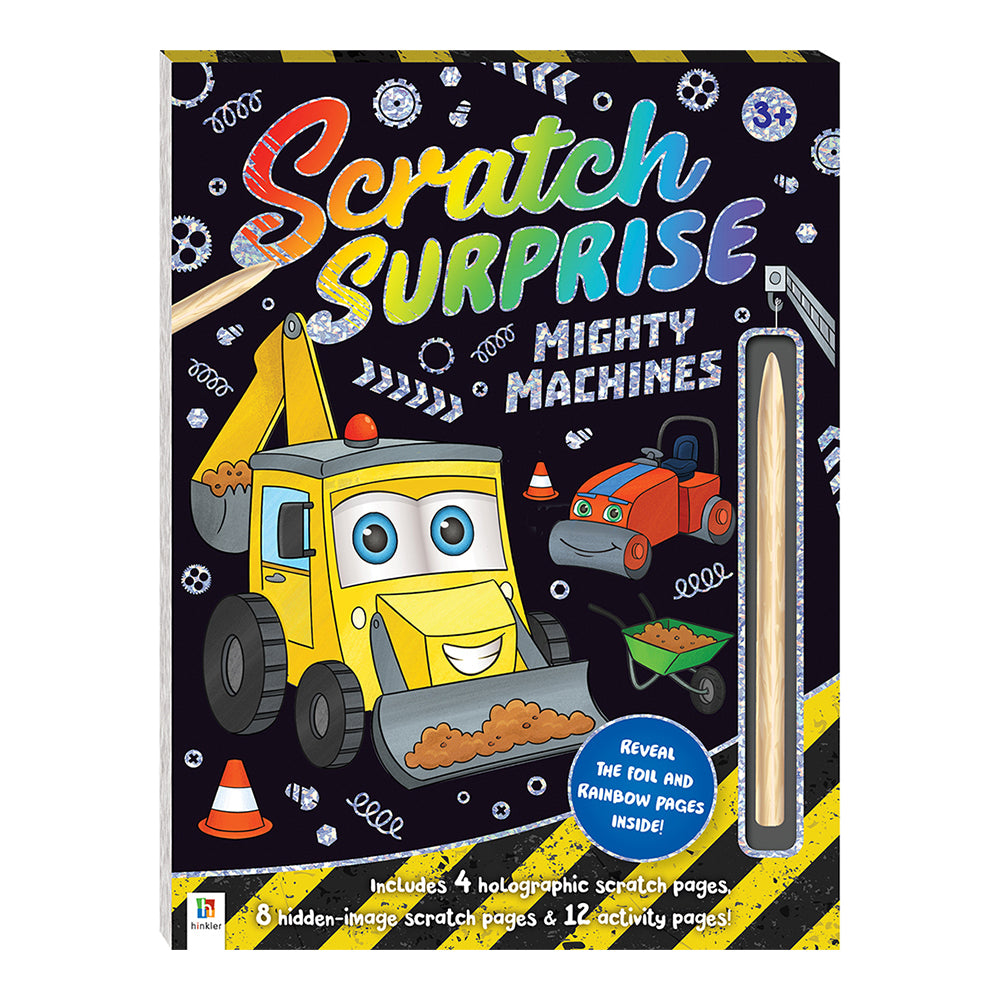 Kaleidoscope Scratch Surprise: Mighty Machines Activity Book 3y+