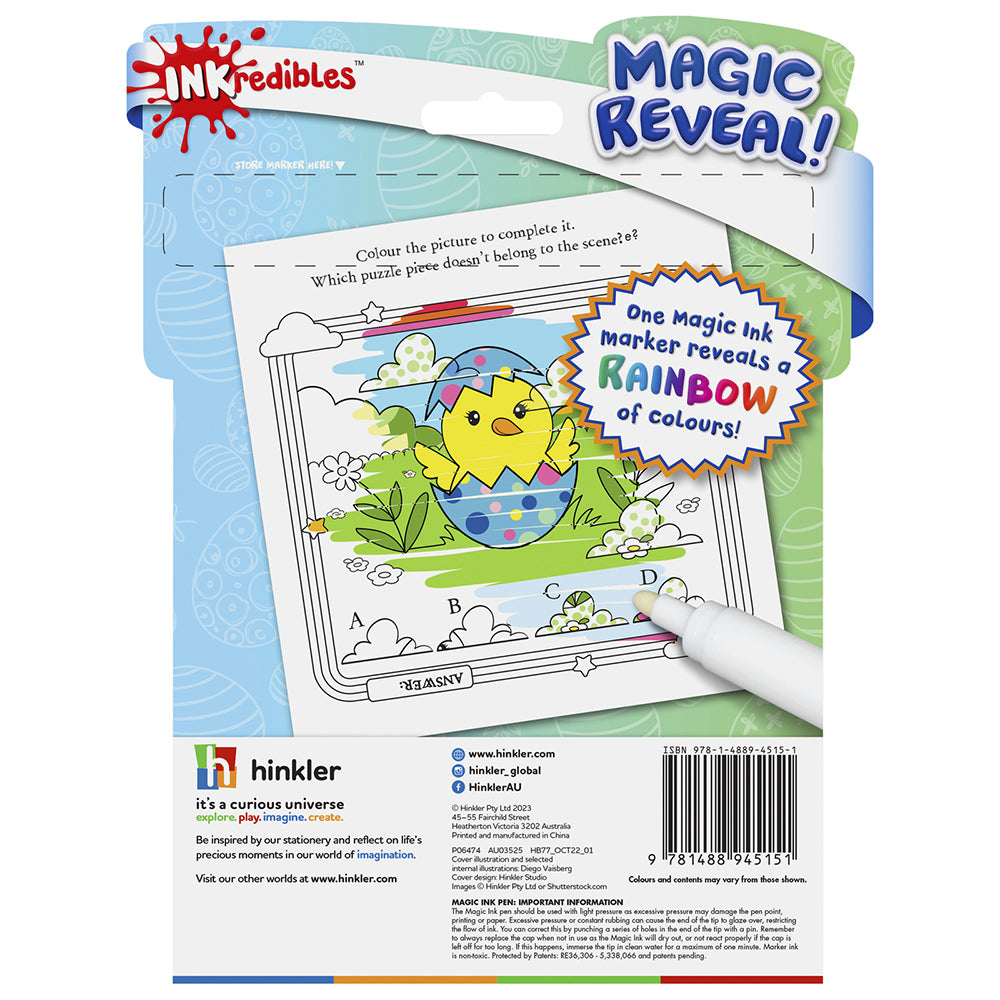 Inkredibles Easter Fun Magic Ink Pictures Colouring Activity Kit 3y+