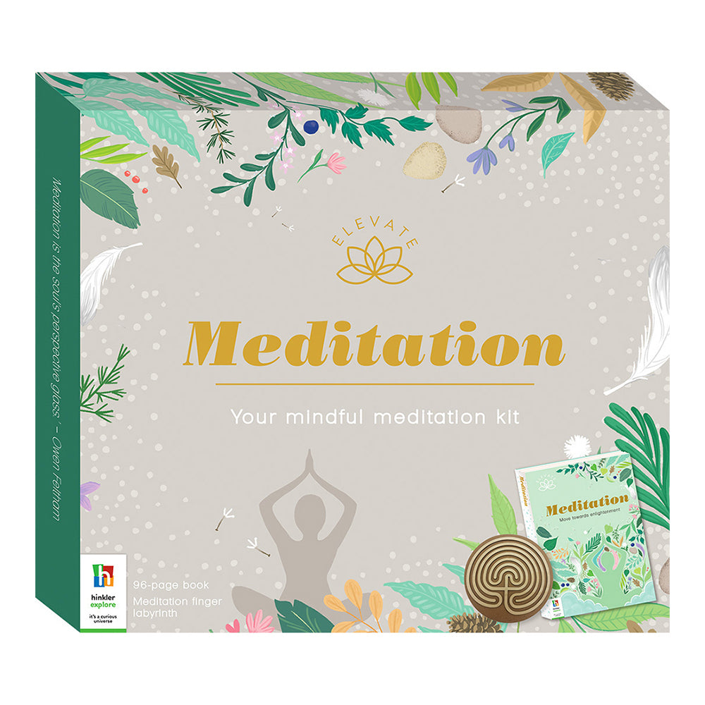 Elevate Meditation Mindful Wellness Book And Finger Labyrinth Kit
