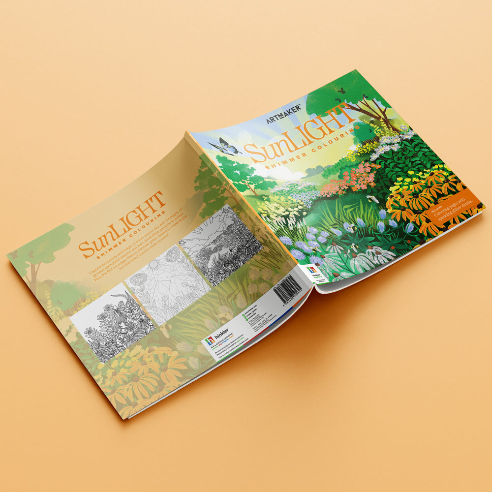 Art Maker Sunlight Shimmer Colouring Activity Book Adult