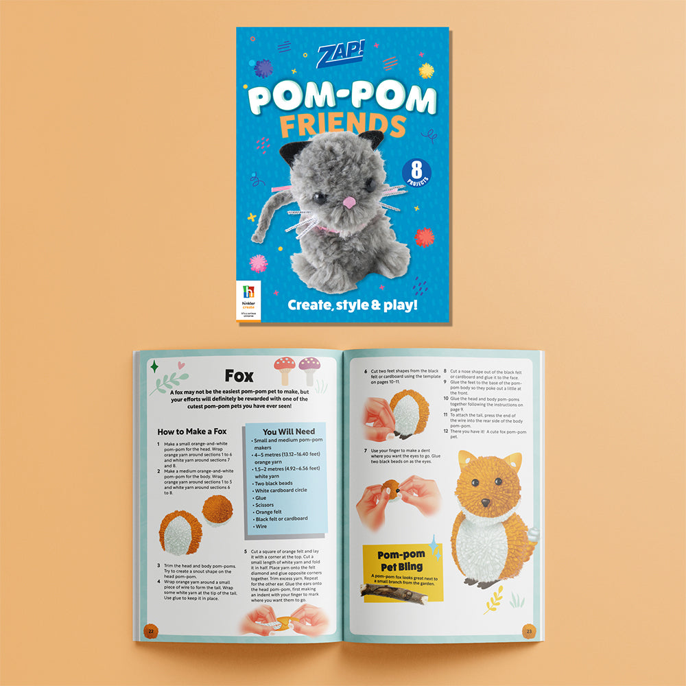 Zap! Extra Pom-Pom Friends Art And Craft Activity Kit 8y+