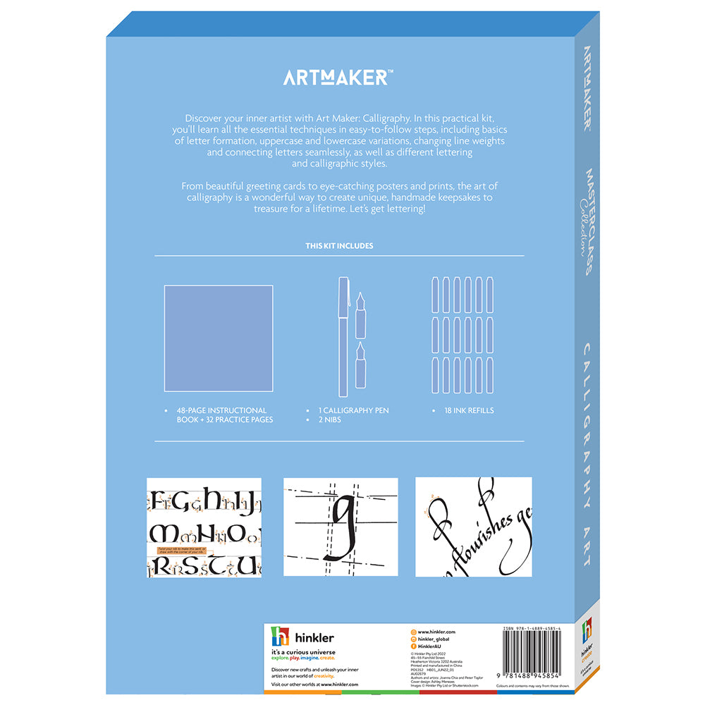 Art Maker Masterclass Collection Calligraphy Art/Craft Kit