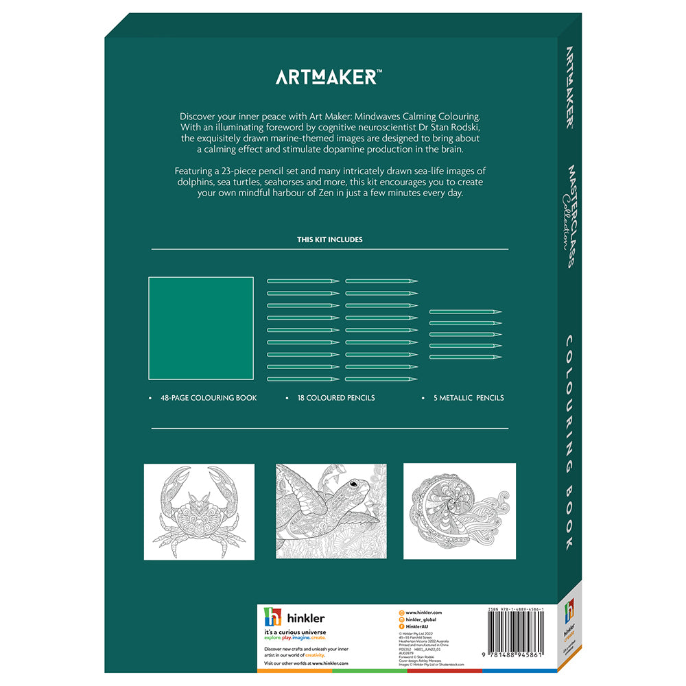 Art Maker Masterclass Collection Mindwaves Colouring Kit