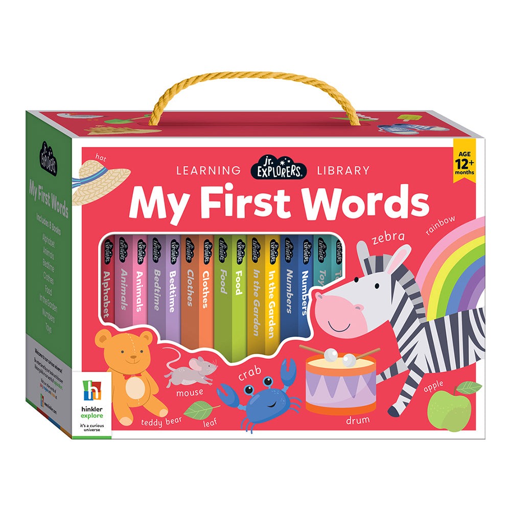 Junior Explorers Learning Library: First Words Educational Book Set 1y+