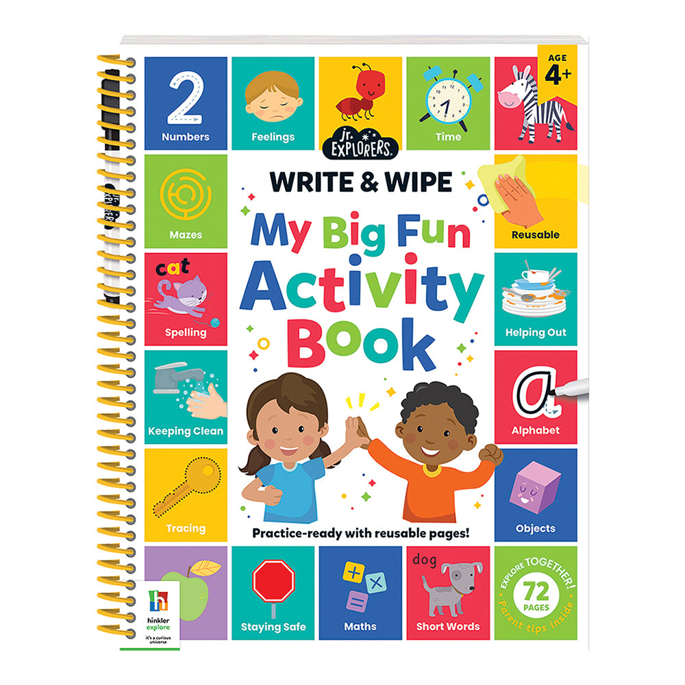 Junior Explorers Write & Wipe My Big Fun Activity Book 4y+