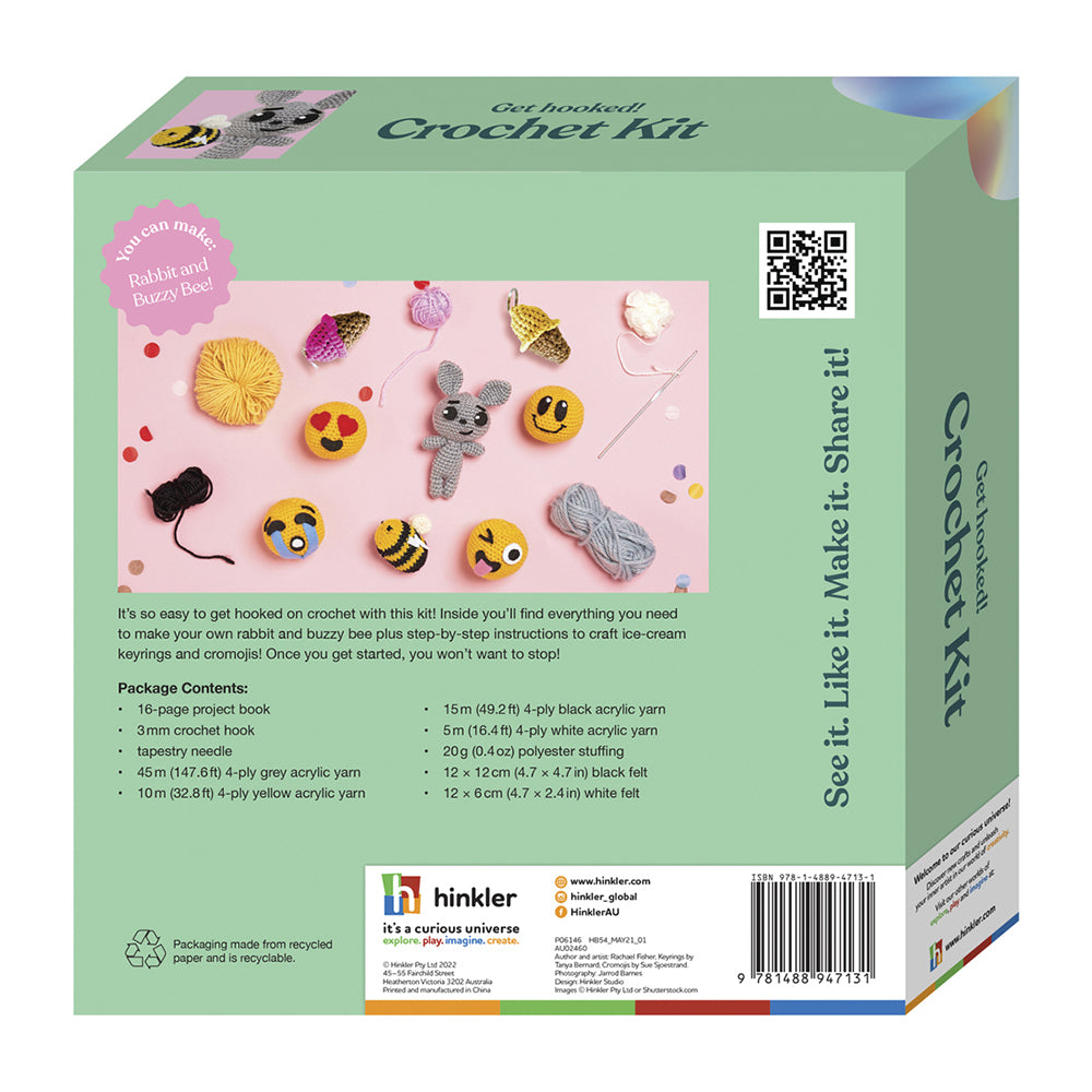 OMC! Get Hooked! Kids Fun Crochet Kit Creative Craft