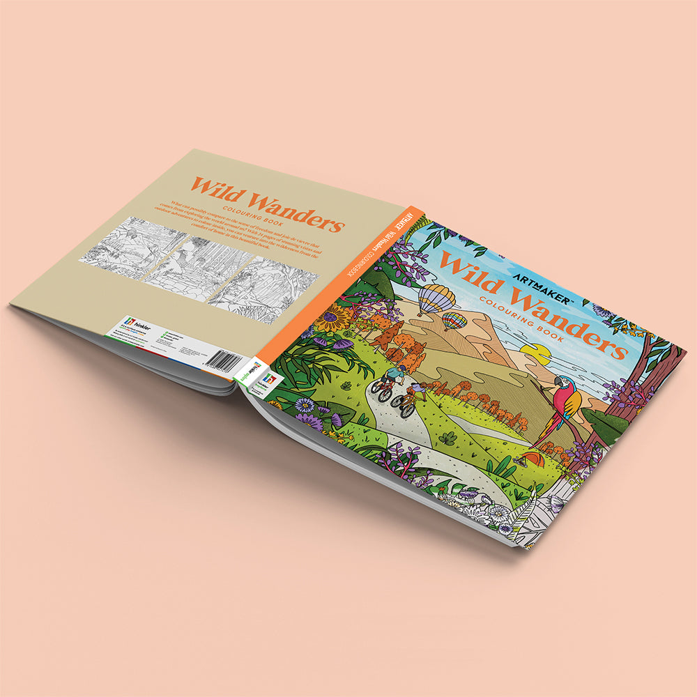 Art Maker Wild Wanders Colouring Book Adult Activity Book