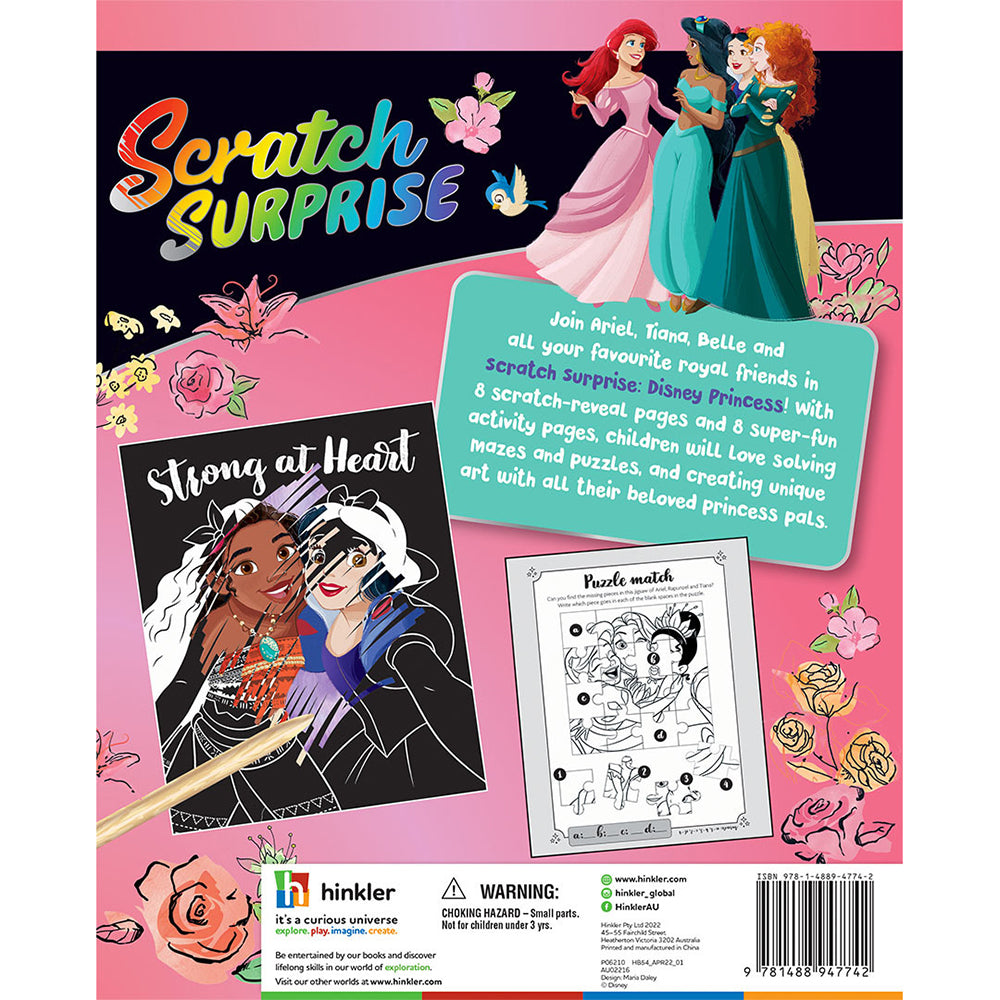 Kaleidoscope Scratch Surprise Disney Princess Activity Book 3y+