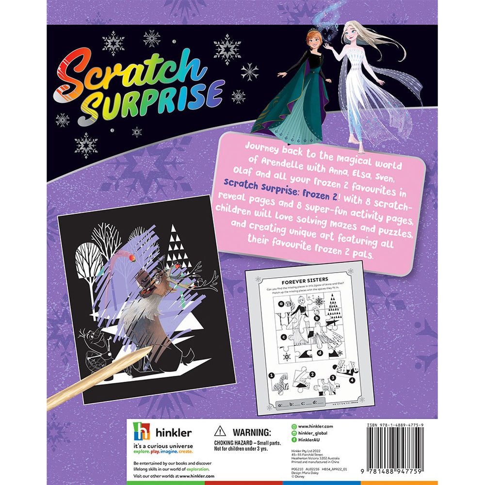 Scratch Surprise Disney Frozen 2 Activity Pages Kids/Children Book 3-5y