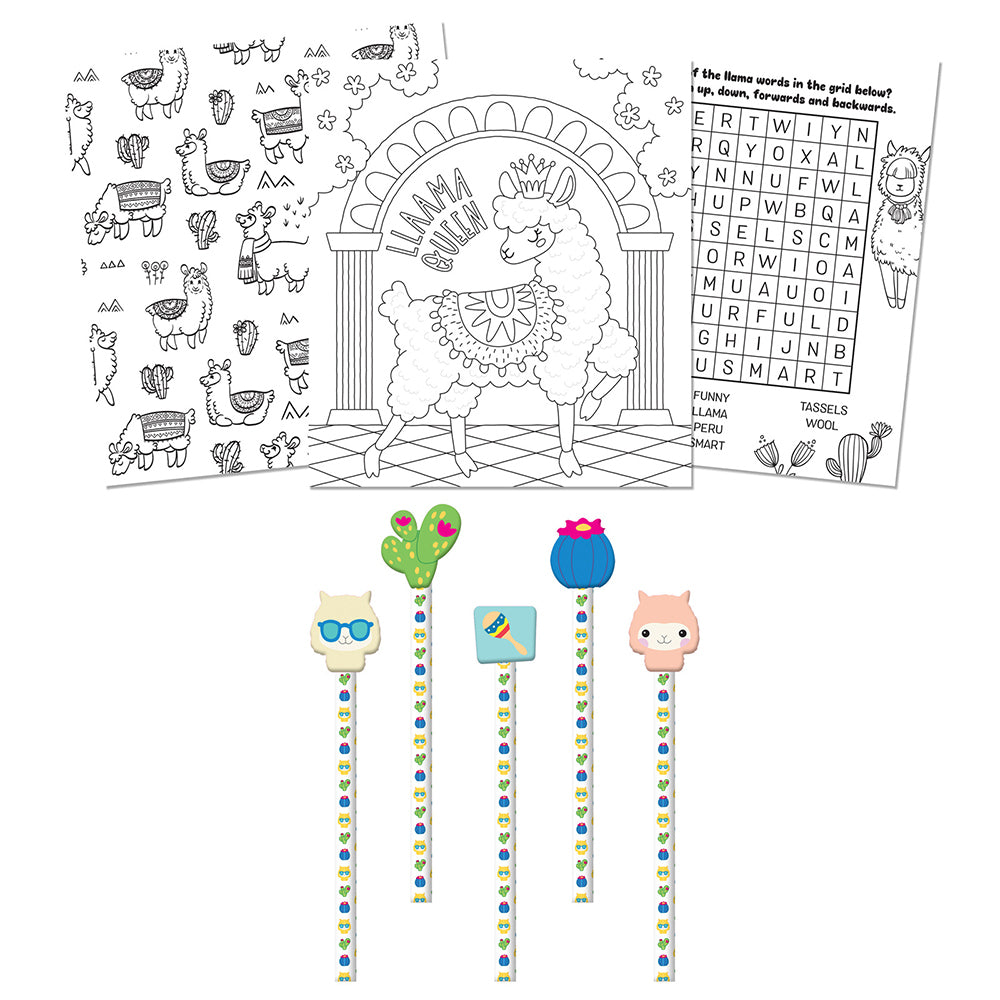 Kaleidoscope No Prob-llama Colouring & Activity Set Kids Book 3y+