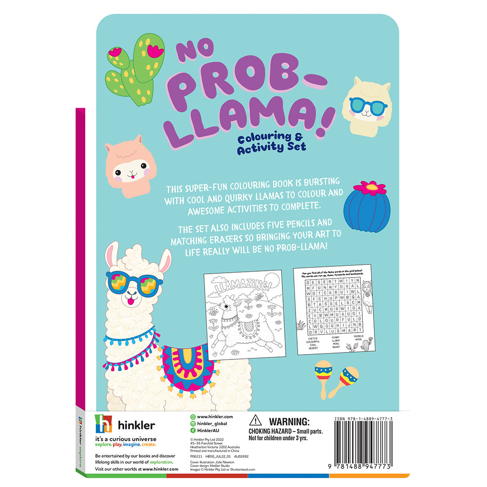 Kaleidoscope No Prob-llama Colouring & Activity Set Kids Book 3y+
