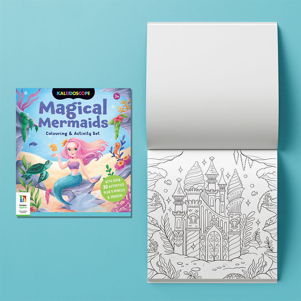 Kaleidoscope Magical Mermaids Colouring & Activity Set Kids Book 3y+