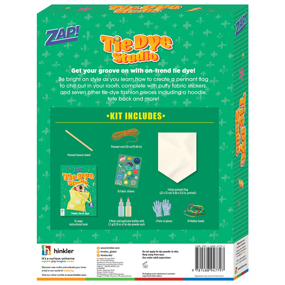 Zap! Extra Zap! Tie Dye Studio Art And Craft Activity Kit 8y+