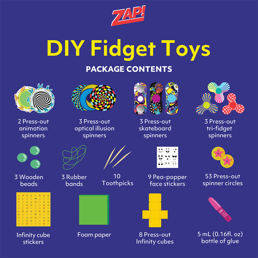 Zap! Extra DIY Fidget Toys Art And Craft Activity Kit 8y+