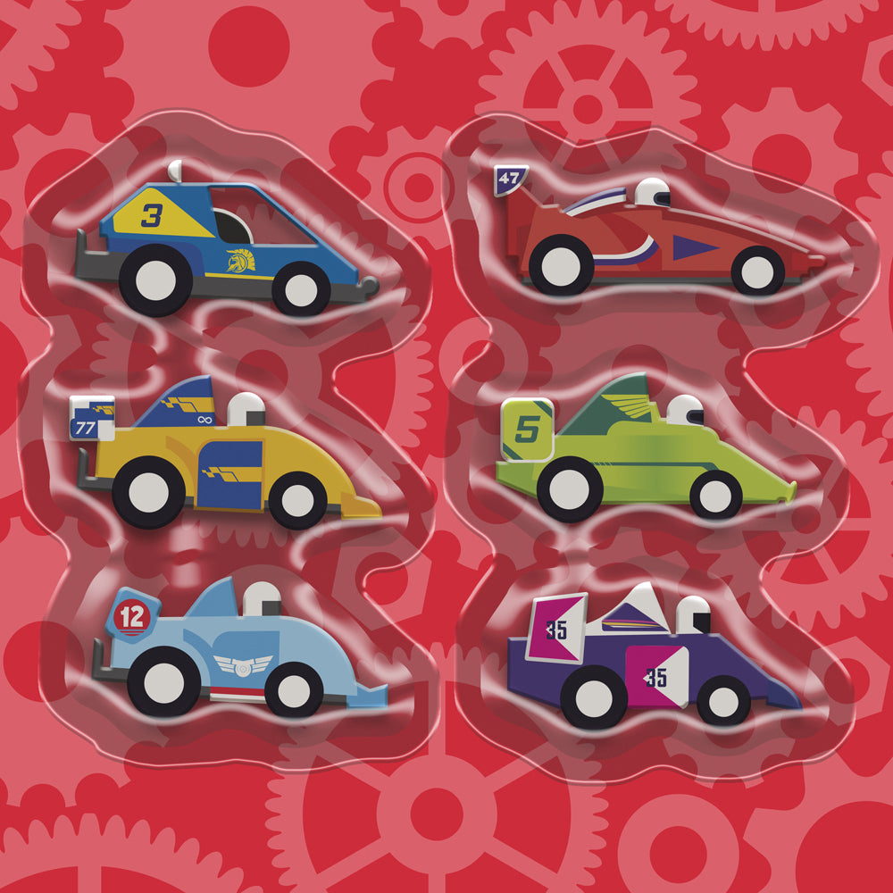 28pc Wonder Full Pull-Back & Go Kit Racing Cars Floor Puzzle/Book