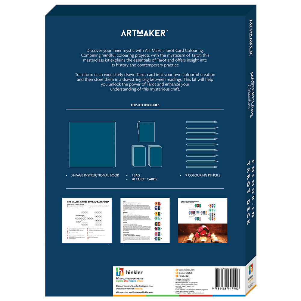 Art Maker Masterclass Collection Tarot Card Colouring Kit