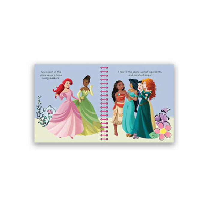 Kaleidoscope Disney Princess Finger Prints Kids Finger Painting Book 3y+
