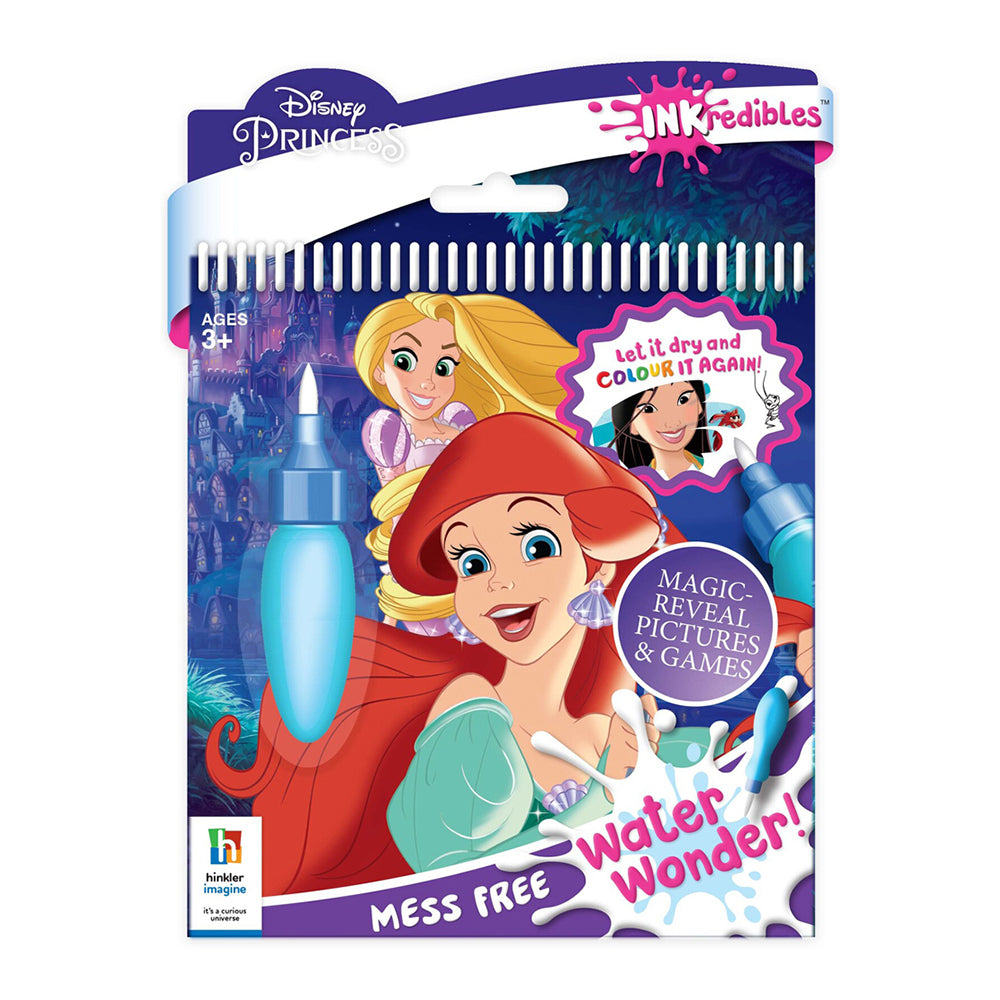 Inkredibles Disney Princess Mess Free Water Wonder Activity Book 3y+