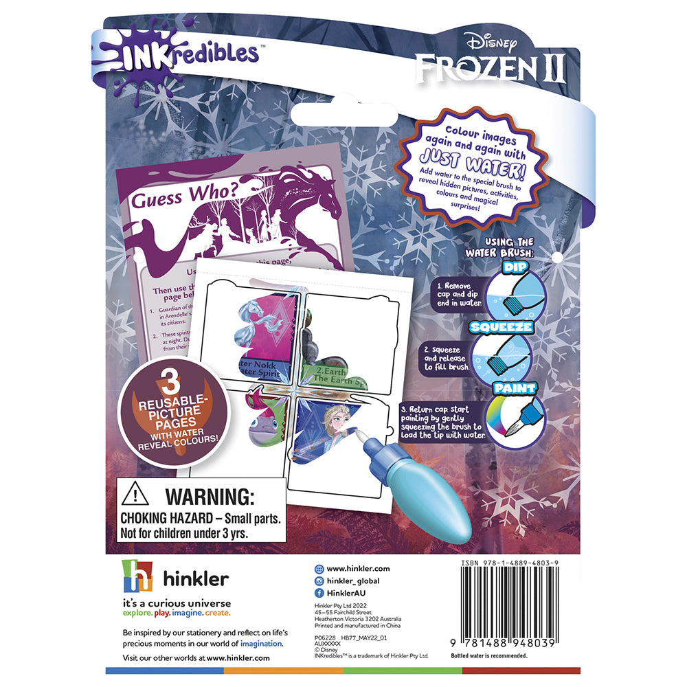 Inkredibles Frozen 2 Water Wonder Colouring Activity Kit 3y+