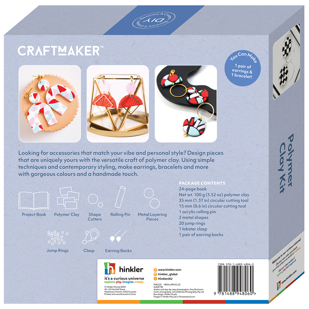 Craft Maker Polymer Clay Kit Classic Art Activity Kit